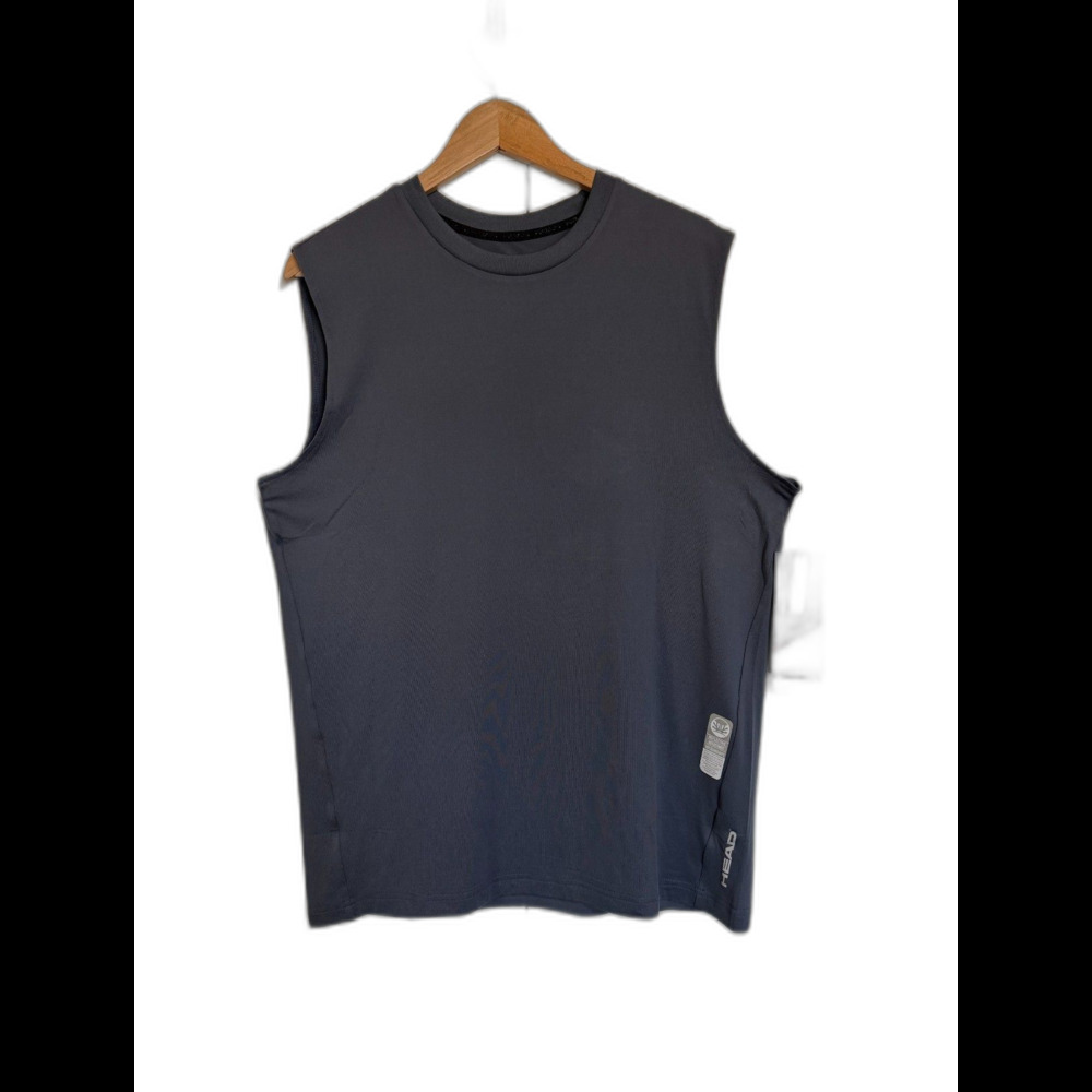 Head Tank Top‎ Men's Medium Grey Sleeveless Tennis Training Sports NWT